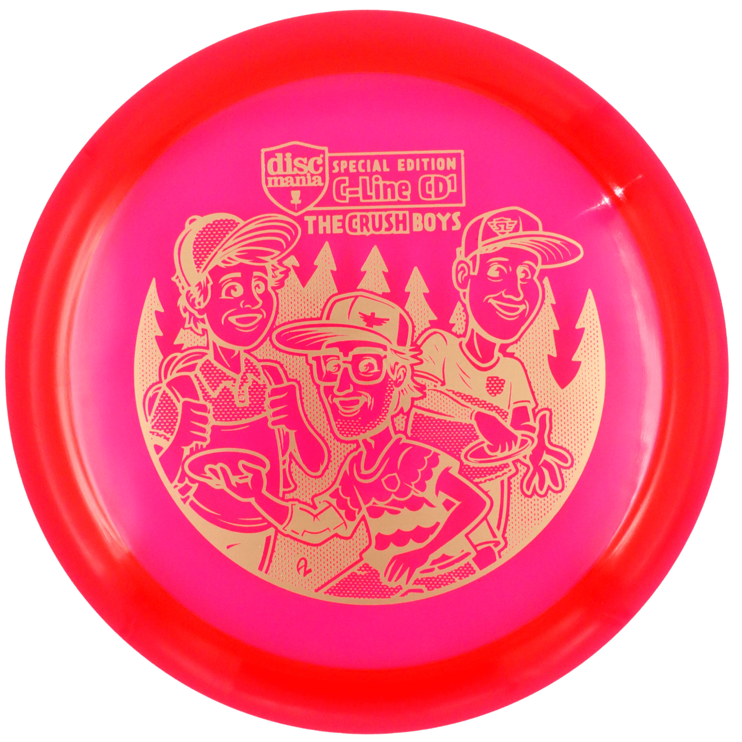Discmania C-Line CD1 disc golf disc with Crush Boys graphic